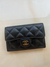 香奈兒（Chanel）錢(qián)包男女同款 經(jīng)典cf零錢(qián)包顆粒紋小牛皮卡包 禮物節日送禮 Y01864-C3906 黑金11*2*7.5cm 曬單實(shí)拍圖