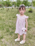 班喜迪女童連衣裙夏裝2026新款洋氣女寶寶公主裙夏季兒童背心裙子小童裝 紫色 110 曬單實(shí)拍圖