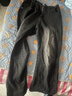 Homlean高街微喇牛仔褲男春夏美式vibe修身直筒長(cháng)褲子YX03黑色XL 曬單實(shí)拍圖