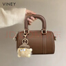 viney新款牛皮斜挎包包女包品牌單肩小包生日禮物送女友老婆 【棕色】高檔實(shí)用品牌女生腋下包 輕奢時(shí)尚百搭迷你手提包 曬單實(shí)拍圖