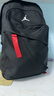 Jordan耐克AJ大童雙肩包學(xué)生初中生高中生書(shū)包大學(xué)生電腦包 正黑色 曬單實(shí)拍圖