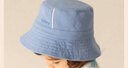 英氏（YEEHOO）嬰兒帽子春夏季男童帽子男寶寶漁夫帽休閑百搭牛仔帽 曬單實(shí)拍圖