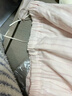無(wú)印良品（MUJI）女式 無(wú)側縫雙層紗織 睡衣 家居服套裝  淺粉色條紋6s M 曬單實(shí)拍圖
