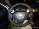 東風(fēng)標致408方向盤(pán)套307 207老款408 301 3008真皮專(zhuān)用汽車(chē)把套 標志專(zhuān)用圓型-黑色紅線(xiàn) 曬單實(shí)拍圖
