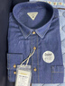 馬登工裝美式復古丹寧牛仔襯衫男春季全棉水洗修身長(cháng)袖襯衣男士外套 深海藍 【修身上衣/商務(wù)正裝/純棉內搭/輕奢高級感】 XL 曬單實(shí)拍圖