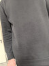 特步（XTEP） 衛衣男裝套頭t恤衫春季休閑運動(dòng)服飾男士保暖打底寬松大碼跑步服 力薦-標準黑 -logo基礎圓領(lǐng)不加絨 L /175 -現貨速發(fā) 曬單實(shí)拍圖