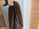 絲柏舍毛領(lǐng)披肩2025秋裝新款女裝寬松拼接氣質(zhì)流蘇上衣 曬單實(shí)拍圖