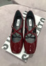 思加圖2026春季愛(ài)麗絲瑪麗珍鞋紅色平底鞋單鞋女鞋R0522AQ6 櫻桃紅 39 曬單實(shí)拍圖