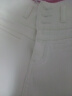 丹仔 時(shí)尚白色牛仔褲女春秋2022年秋季新款高腰緊身彈力小腳褲休閑復古提臀顯瘦排扣鉛筆長(cháng)褲子 白色加絨九分 28碼 二尺一 曬單實(shí)拍圖