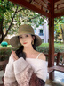 凡飾（FANCET）草帽女春夏法式優(yōu)雅遮陽(yáng)帽大檐可折疊帽子出游度假海邊沙灘帽 曬單實(shí)拍圖