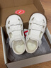 牧童寶寶皮涼鞋夏季鏤空輕便女寶寶學(xué)步鞋軟底甜美公主鞋 牛乳米23 曬單實(shí)拍圖