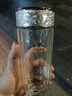 水宜生純鈦玻璃杯雙層防燙鵝蛋杯便攜抑菌高檔泡茶杯水晶杯子男女士禮盒 鈦晶銀【禮盒包裝】 曬單實(shí)拍圖