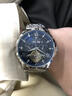 POEDAGAR瑞士正品男士全自動(dòng)機械手表陀飛輪商務(wù)防水潮流時(shí)尚手表男士腕表 1420銀殼藍面鋼帶款 40mm 曬單實(shí)拍圖