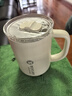 富光拾喜（FUGURNG BESTJOY）保溫杯帶把手覆瓷內膽雙飲馬克杯辦公室咖啡茶杯水杯子450ml白色 曬單實(shí)拍圖