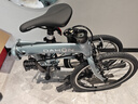 大行（DAHON）P10折疊自行車(chē)20英寸10速鋁合金成人通勤V剎 PAA003 消光灰藍 曬單實(shí)拍圖