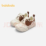 巴拉巴拉寶寶學(xué)步鞋輕便防滑嬰兒鞋秋季男童魔術(shù)貼鞋子萌趣小動(dòng)物 白咖色調00315 20 曬單實(shí)拍圖