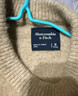 Abercrombie & Fitch【經(jīng)典LOGO】美式絨感套頭毛衣針織衫上衣25秋冬男裝120-5181 卡其色 M (180/100A) 曬單實(shí)拍圖