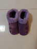回力國風(fēng)棉拖鞋包跟女士冬季保暖加絨加厚家居鞋室內防滑家用棉鞋女 紫色  38-39 曬單實(shí)拍圖