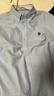 U.S. POLO ASSN.襯衫男春秋長(cháng)袖白色休閑工裝外套高端免燙抗皺寬松藍色男士襯衣 曬單實(shí)拍圖