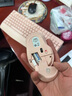 飛利浦（PHILIPS）MK520無(wú)線(xiàn)鍵鼠套裝 辦公蘋(píng)果MAC臺式電腦筆記本人體工學(xué)鍵盤(pán)鼠標套裝企業(yè)采購 粉色 曬單實(shí)拍圖