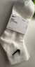 耐克NIKE男女襪子 吸汗透氣運動(dòng)襪 短襪三雙裝DX5074-101白 M 曬單實(shí)拍圖