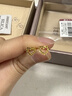 六福珠寶 黃金耳釘鏤空小愛(ài)心足金38節禮物女 計價(jià) G01G0026DS 約0.75克 曬單實(shí)拍圖