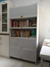 鋼制書(shū)柜帶門(mén)兒童書(shū)架防塵家用儲物柜展示柜鐵藝臥室收納柜置物架 五門(mén)六層100*35*184【安裝簡(jiǎn)單】 曬單實(shí)拍圖