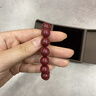石玥珠寶高含量紫金朱砂手串本命年護身符轉運珠手鏈男女士款禮物14mm 曬單實(shí)拍圖
