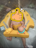 盟石（cute stone）嬰兒游泳圈0-3歲  新生兒游泳圈0-3-6個(gè)月寶寶免充氣腋下圈躺圈 鯊魚(yú)躺圈【免充氣+防側翻+抗菌防霉】 曬單實(shí)拍圖