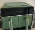 摩飛電器（Morphyrichards）空氣炸鍋家用雙拼8L大容量 14大菜單720°熱循環(huán) 雙膽分區多功能空炸烤箱 烤雞翅機 MR8100薄荷綠 曬單實(shí)拍圖