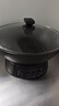 半球（PESKOE）電蒸鍋多用途鍋電熱鍋 加厚鑄鐵鍋身電炒鍋 38CM電鍋電煮鍋QT1-38 雙蒸籠 曬單實(shí)拍圖