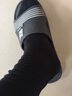 京東京造【100%純棉10A抗菌】春夏襪子男防臭透氣休閑商務(wù)中筒襪 黑灰 曬單實(shí)拍圖