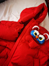 巴拉巴拉童裝兒童羽絨服男童女童2025新款春裝拜年服紅色國風(fēng)寶寶外套加厚 曬單實(shí)拍圖
