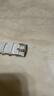 MSSM適用華為手表表帶watch gt3/gt2真皮表帶watch gt3pro/GT cyber腕帶男女士款42/43表盤(pán)【雅致白】 曬單實(shí)拍圖