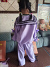 G.duck童裝女童套裝春秋季2026新款洋氣兒童服裝中小童庫洛米衣服兩件套 紫色套裝（不含配飾） 110 建議100-110cm4-5歲 曬單實(shí)拍圖