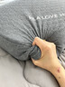 海瀾之家（HLA）記憶棉枕頭慢回彈A類(lèi)針織棉面料人體工學(xué)護頸記憶枕床上用品單人 星空灰【升級7A抗菌枕套可拆洗】 單只 中枕 8cm *30*50 曬單實(shí)拍圖