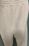太平鳥(niǎo)女裝休閑褲厚絨針織冬季保暖寬松繭型香蕉彎刀褲 米色 L 曬單實(shí)拍圖