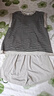 貓人【帶胸墊】女睡衣夏無(wú)袖背心高級感家居服套裝可外穿休閑抬手不漏 曬單實(shí)拍圖