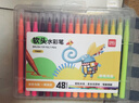 得力（deli）48色軟頭水彩筆勾線(xiàn)漫畫(huà)插畫(huà)上色標記水性筆涂色學(xué)生兒童繪畫(huà)畫(huà)畫(huà)女孩兒童禮物 曬單實(shí)拍圖