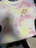 班尼路女童短袖T恤夏季中大童薄款時(shí)尚百搭扎染衣服兒童夏裝女孩上衣 曬單實(shí)拍圖