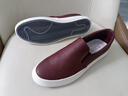 普步仕品牌一腳蹬豆豆鞋男2026年新款防臭男鞋軟底平底板鞋百搭休閑皮鞋 酒紅色  42 曬單實(shí)拍圖