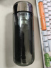 STANCHION斯坦奇水杯雙層玻璃杯高顏值耐高溫泡茶杯便攜辦公室家用男士高級 黑武士【裸杯款355ml】厚棣系列 曬單實(shí)拍圖