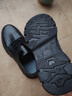 鏤空不悶腳洞洞皮鞋男 黑色 單層 MD88鏤空 41 曬單實(shí)拍圖