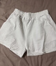 妙奕嘉白色棉質(zhì)休閑運動(dòng)短褲女夏季外穿顯腿長(cháng)五分褲2026新款寬松沙灘褲 棉麻白色開(kāi)叉透氣短褲 L 【建議110-130斤】 曬單實(shí)拍圖