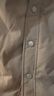 GXG男裝寬松短款羽絨服襯衫外套冬季 卡其色 170/M 曬單實(shí)拍圖