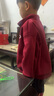 迪士尼（Disney）兒童裝男童冬裝加絨衛衣2025新款大童秋冬款男孩加厚冬季高領(lǐng)上衣 紫紅色 120 cm 曬單實(shí)拍圖