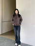 波司登（BOSIDENG）26春季輕薄羽絨服防風(fēng)鎖溫女士輕暖鵝絨短款外套B260135054 焦糖咖7637 M 165/88A 體重約110-120斤 曬單實(shí)拍圖