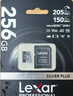 雷克沙（Lexar）256GB TF（MicroSD）存儲卡 V30 4K 讀205MB/s 無(wú)人機運動(dòng)相機游戲機內存卡（SILVER PLUS） 曬單實(shí)拍圖
