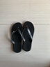 李寧（LI-NING）游泳人字拖新款拖鞋男女防滑耐磨輕便柔軟男女情侶游泳沙灘鞋 2.0升級加厚黑色 41 曬單實(shí)拍圖