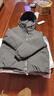 鴨鴨（YAYA）王一博同款羽絨服女士短款2025秋冬新款時(shí)尚保暖男厚外套夾克YX 灰色 M 110-130斤 曬單實(shí)拍圖